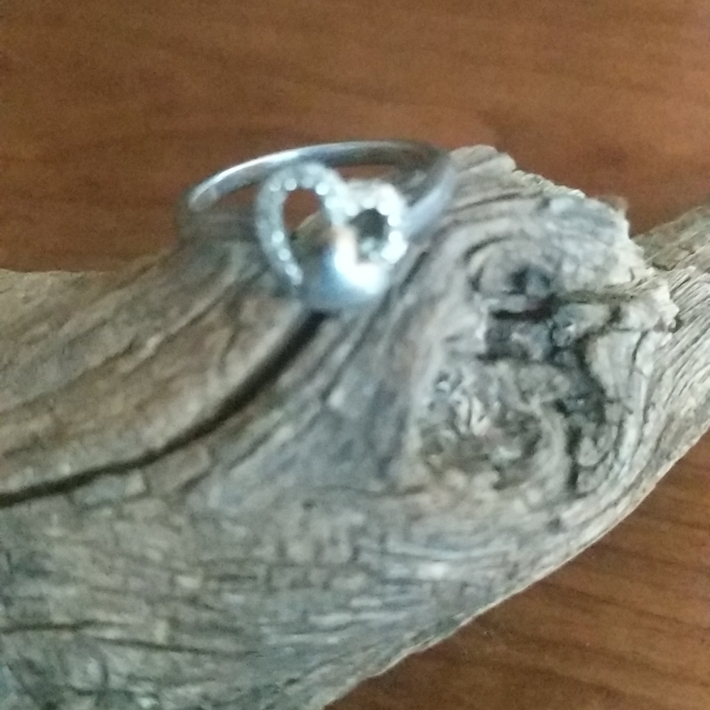 Vintage Stamped 925 Heart Ring Size 6 1/2